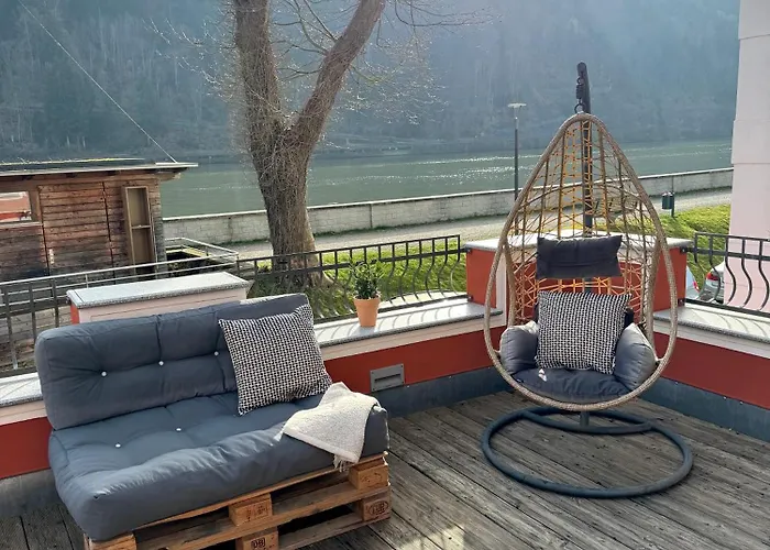 Terrassenwohnung Mit Donaublick شقة Obernzell